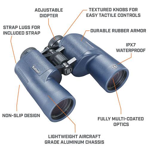 Bushnell 完全防水双眼鏡 H2O 7×50WP 157050R_1