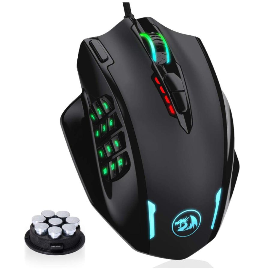 REDRAGON レッドラゴン 有線 多機能ボタン RGB ゲーミングマウス