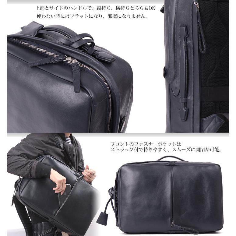 P.I.D PID ピーアイディー エクリール 撥水レザー スクエアリュック