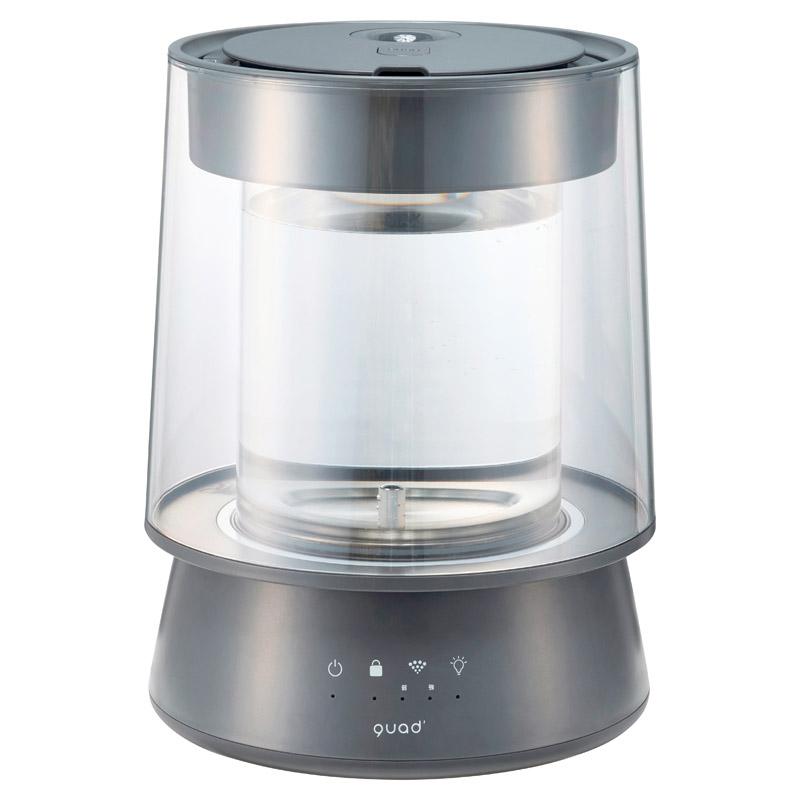 【1年保証あり】QUADS ガラススチーム加湿器グレークワッズ GLASS QUADS ガラススチーム加湿器 グラス グレー QS549GY : murauchi.co.jp