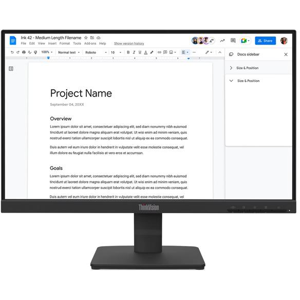 Lenovo レノボ フルHD対応 21.5型ワイド液晶ディスプレイ ThinkVision