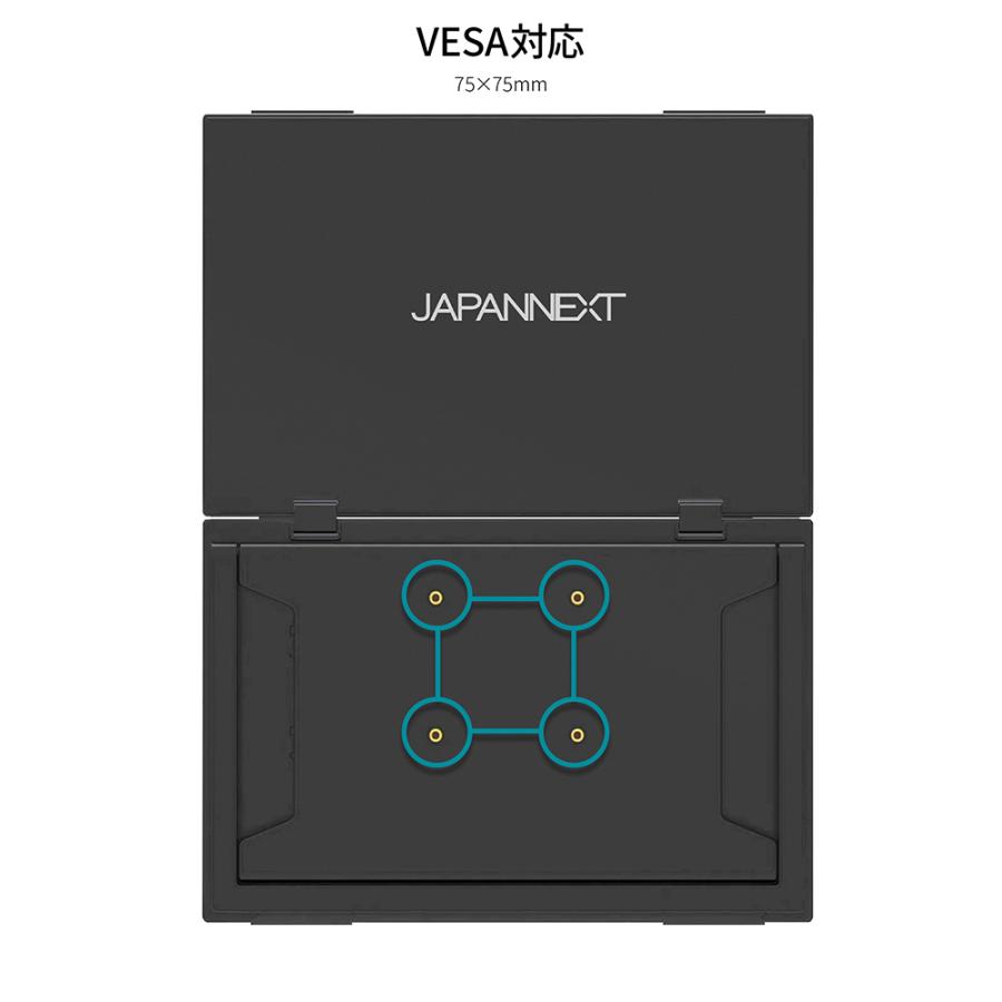 JAPANNEXT ジャパンネクスト IPSパネル採用 14型液晶ディスプレイ 2年