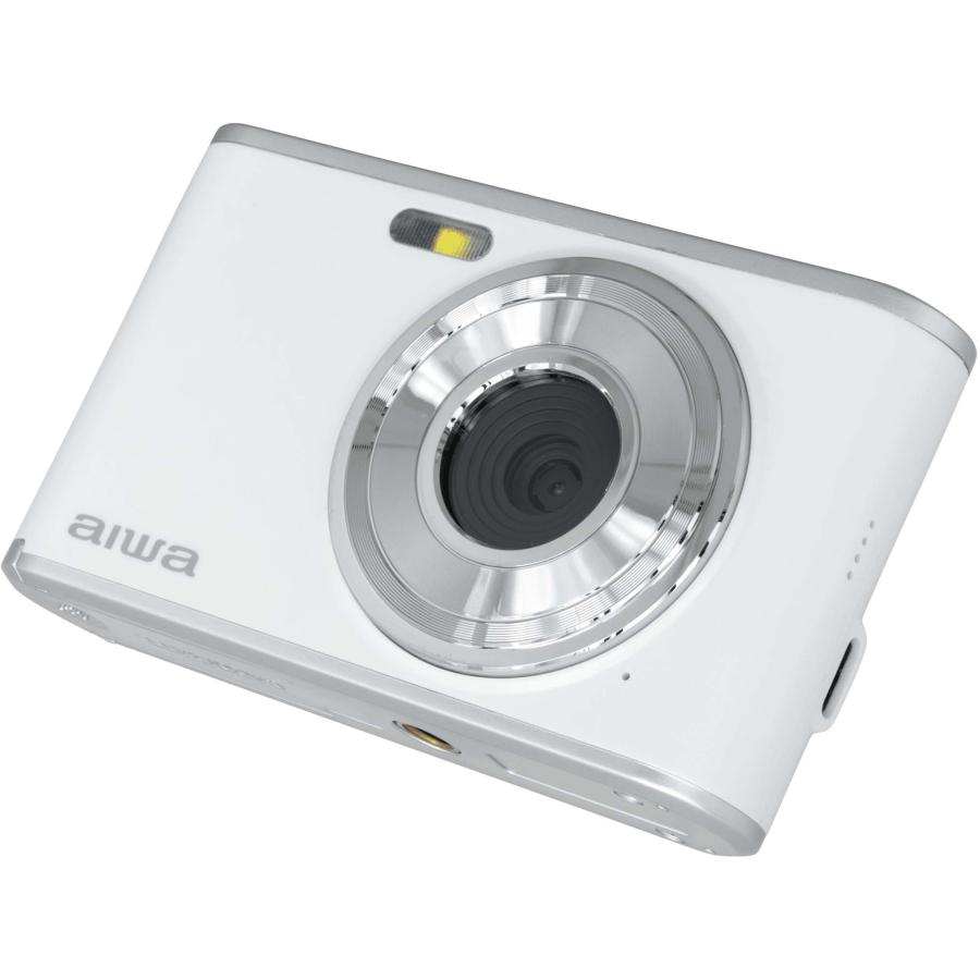 aiwaデジタル コンパクトデジタルカメラ aiwa cam DCB ホワイト JA4