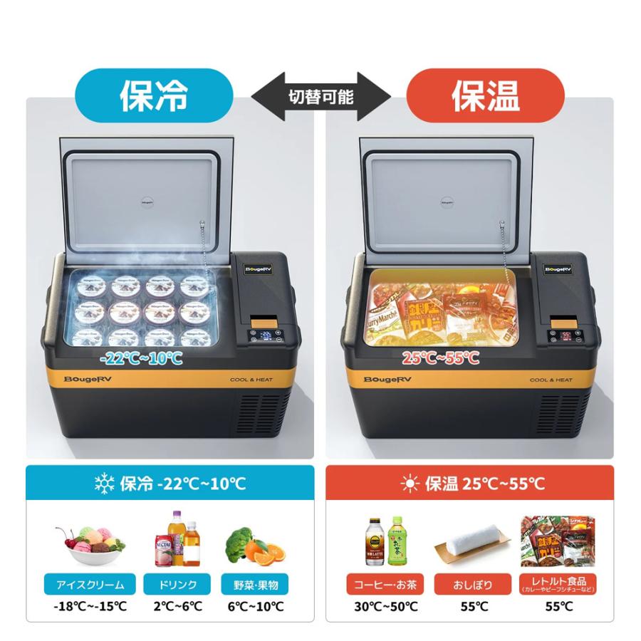 ISSYZONE JAPAN BougeRV ポータブル保温冷蔵庫 25L CRPRO25(CH
