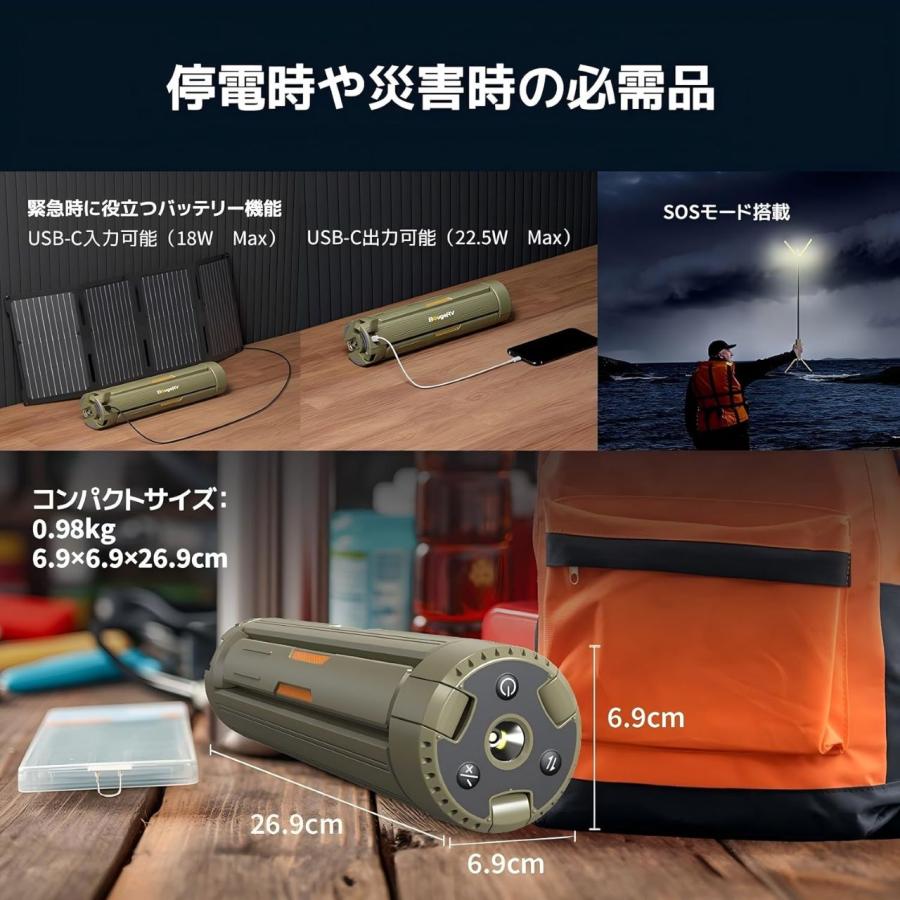 ISSYZONE JAPAN BougeRV 伸縮式折りたたみキャンプライト キャンプ