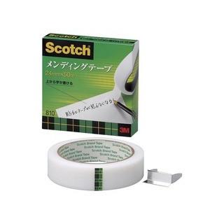 3M スリーエムジャパン  Scotch スコッチ メンディングテープ 24mm×50m 810-3-24 （大巻）巻芯径76mm｜murauchi