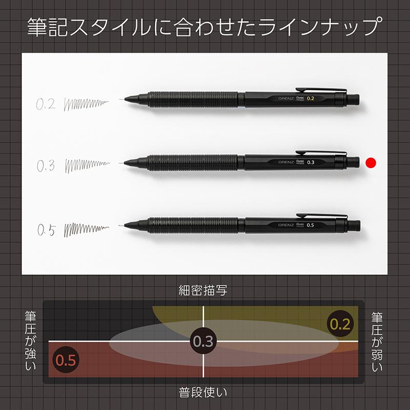 Pentel/ぺんてる orenznero オレンズネロ シャープペンシル ブラック