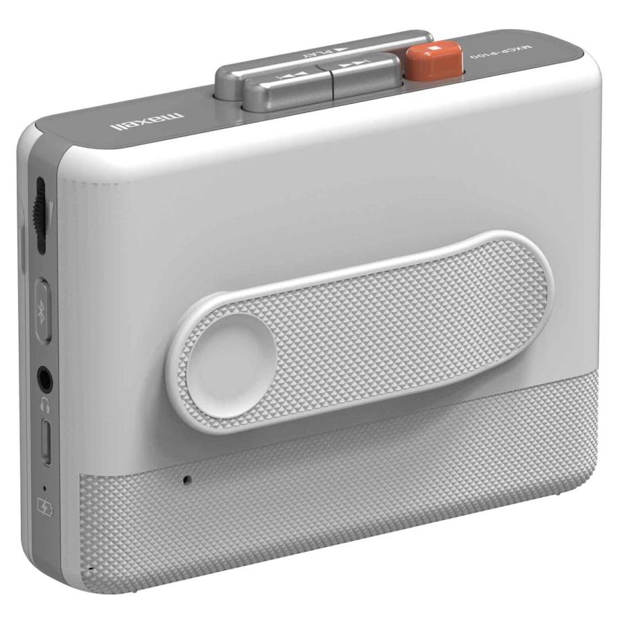 maxell マクセル MXCP-P100WH Bluetooth対応ポータブルカセットプレーヤー ホワイト_1