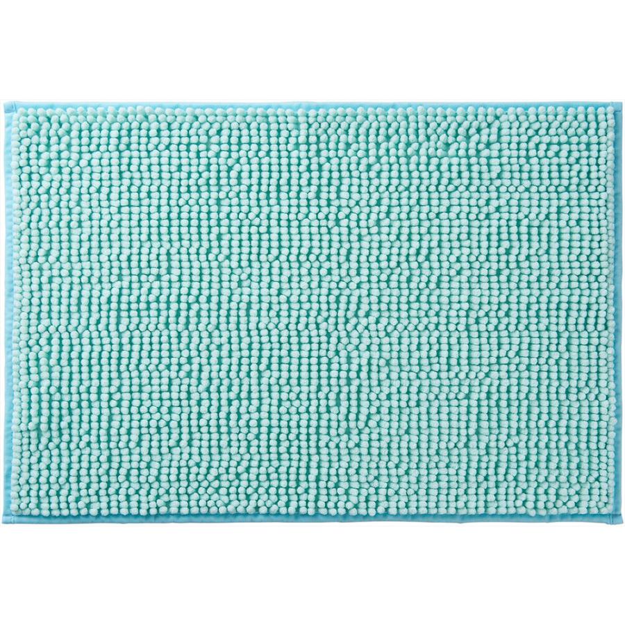 山崎産業 足裏サラサラ バスマット ソフワ Mサイズ 40×60cm ブルー