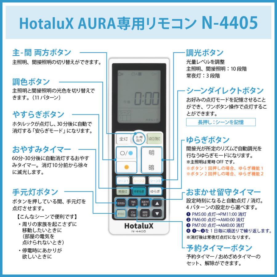 NEC Hotalux ホタルクス LEDシーリングライト 12畳 調色 調光