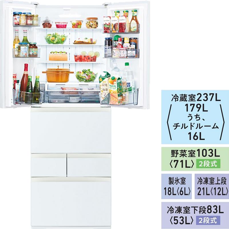 TOSHIBA（東芝） 冷蔵庫 6ドア フレンチドア 462L 幅65cm FKシリーズ