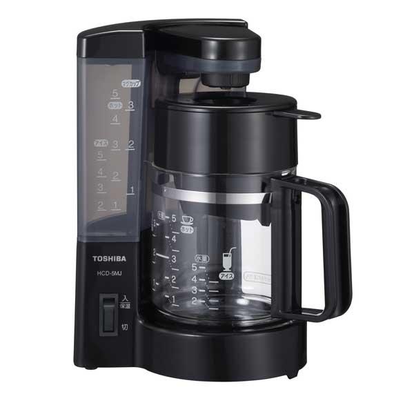 未使用品 東芝 TOSHIBA アテハカ atehaca コーヒーメーカー TOSHIBA（東芝） HCD-5MJ-K(ブラック) コーヒーメーカー : murauchi.co