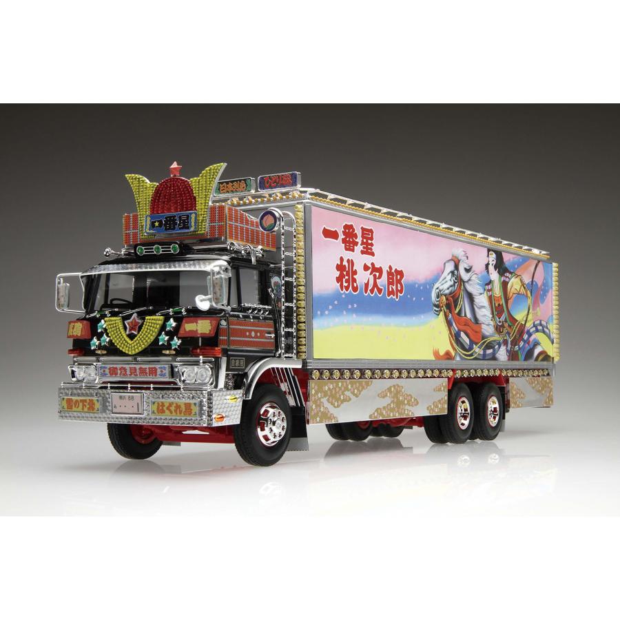 AOSHIMA アオシマ 1/32 トラック野郎 No.4 一番星 男一匹桃次郎 AOSHIMA アオシマ 1/32 トラック野郎 No.4 一番星 男一匹桃次郎