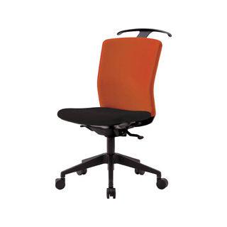 IRIS CHITOSE/アイリスチトセ ハンガー付回転椅子(シンクロロッキング) オレンジ/ブラック HG-X-CKR-S46M0-F-OG