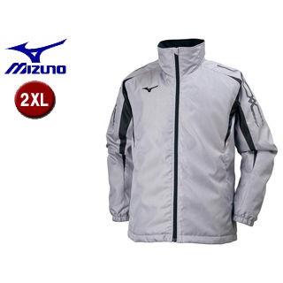 ミズノ mizuno  32JE7553-05 中綿ウォーマーシャツ 【2XL】 （アロイグレー×ブラック）｜murauchi