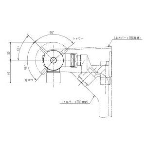 TOTO トートー 壁付サーモ本体部(カバー水栓) THH9A_2