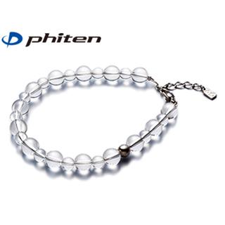 日本未発売 Phiten ファイテン AQ809025 水晶コンビブレス 3cmアジャスター 6mm 倉庫 8mm玉 17cm