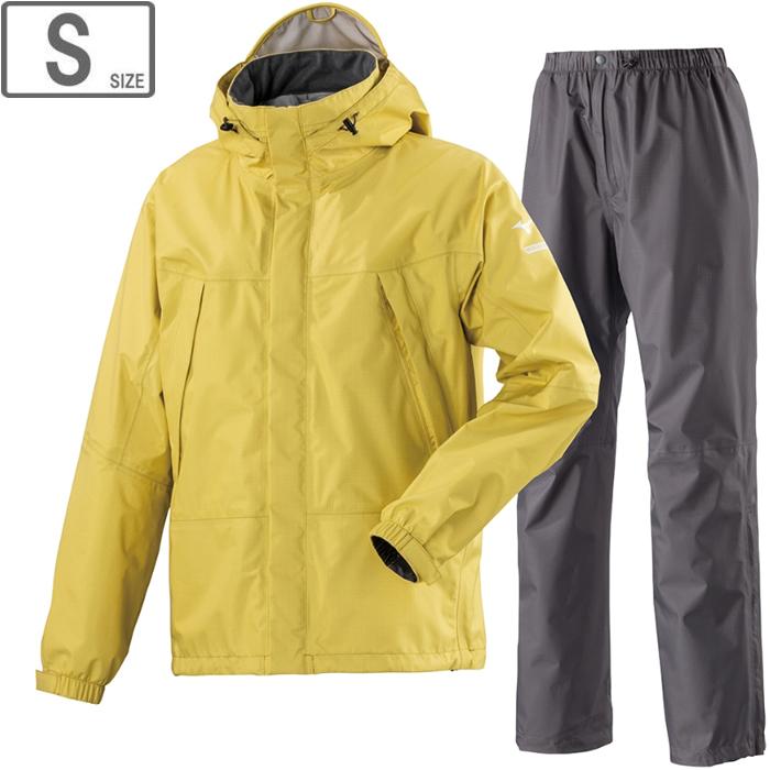 ミズノ Mizuno Sサイズ ベルグテックexストームセイバーvi レインスーツ Sサイズ アカシアイエロー
