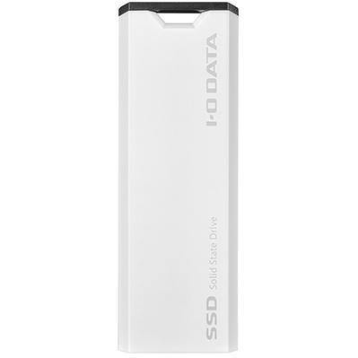I・O DATA アイ・オー・データ USB10Gbps（USB 3.2 Gen2）対応 スティックSSD 500GB SSPS-US500W ホワイト×ブラックの画像