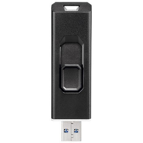 I・O DATA アイ・オー・データ USB10Gbps（USB 3.2 Gen2）対応 スティックSSD 500GB SSPS-US500W ホワイト×ブラックの画像