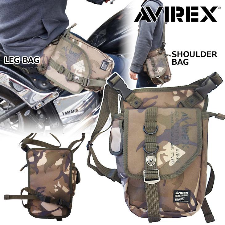 P.I.D AVIREX アヴィレックス 2wayショルダーレッグバッグ 【サンド