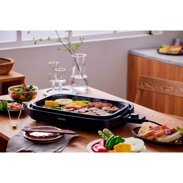 【新品・未開封】IRIS OHYAMA ホットプレート　IHA-A30-B 網焼き風ホットプレート アイリスオーヤマ IHA-A30-B ブラック