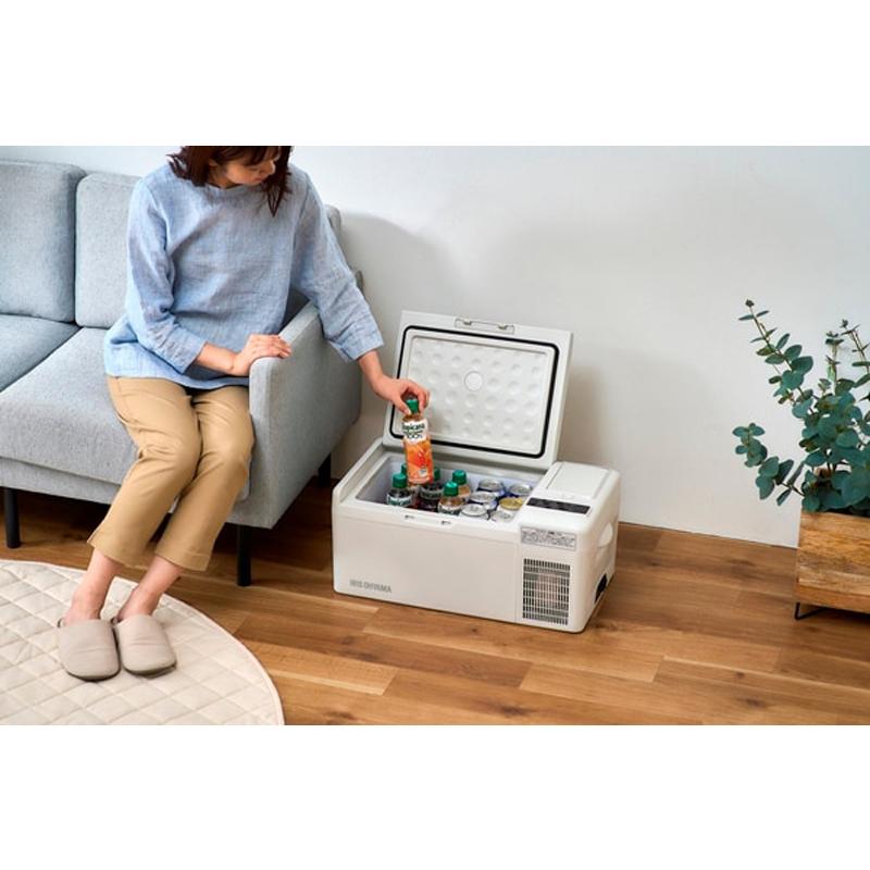 IRIS OHYAMA アイリスオーヤマ 充電式ポータブル冷蔵冷凍庫15L IPD-B2A-W ホワイトの画像