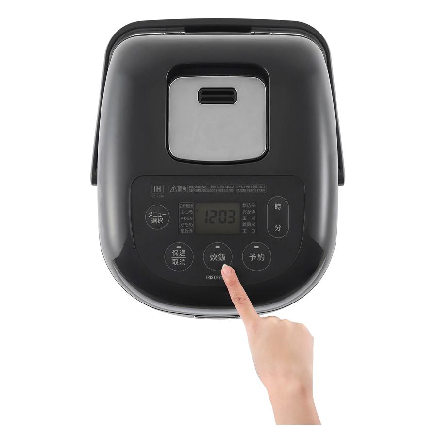 IRIS OHYAMA IHジャー炊飯器RC-IKB10-Bブラック新品1.8L IRIS OHYAMA アイリスオーヤマ RC-IKB10-B IHジャー炊飯器 10合