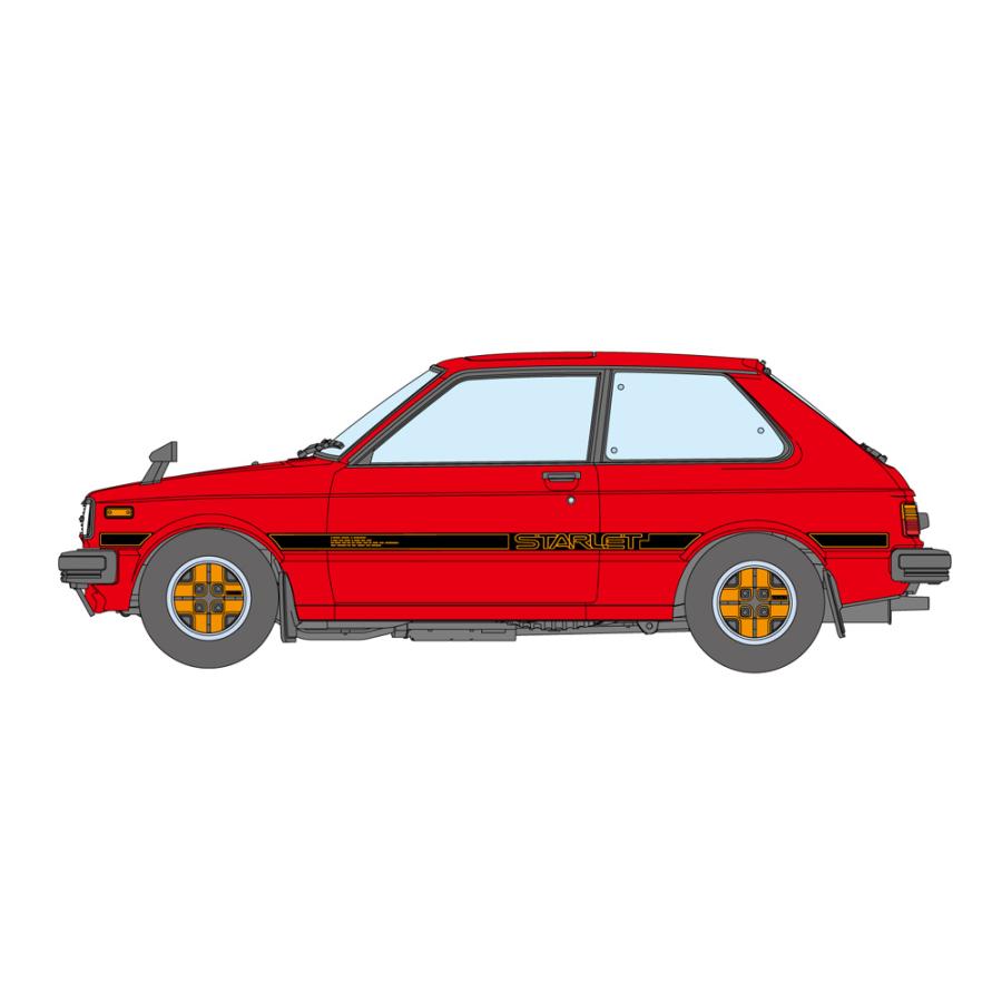 1/24 スターレット　カスタム　ジオラマ　旧車　クリアケース付 1/24 スターレット カスタム ジオラマ 旧車 クリアケース付 1/24