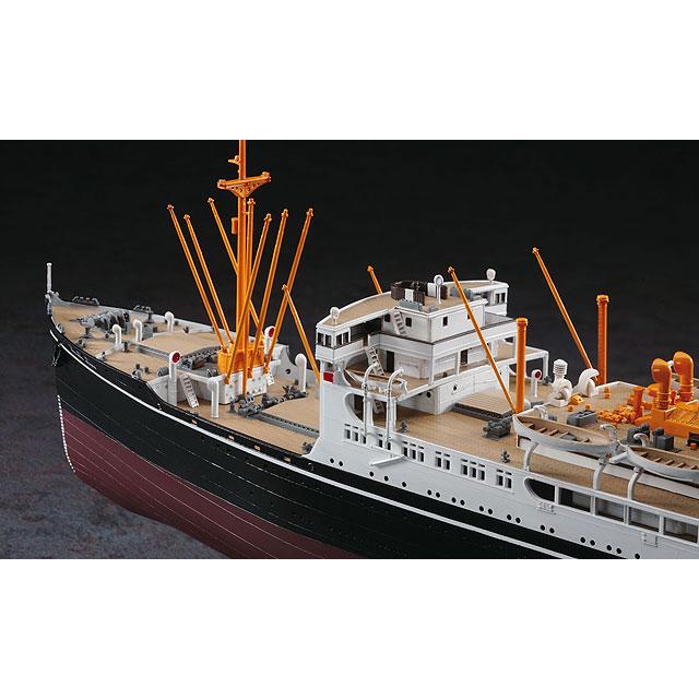 ハセガワ 1/350 日本 日本郵船 氷川丸 クリアファイル付き 最終】ハセガワ 1/350 日本 日本郵船 氷川丸 クリアファイル付き