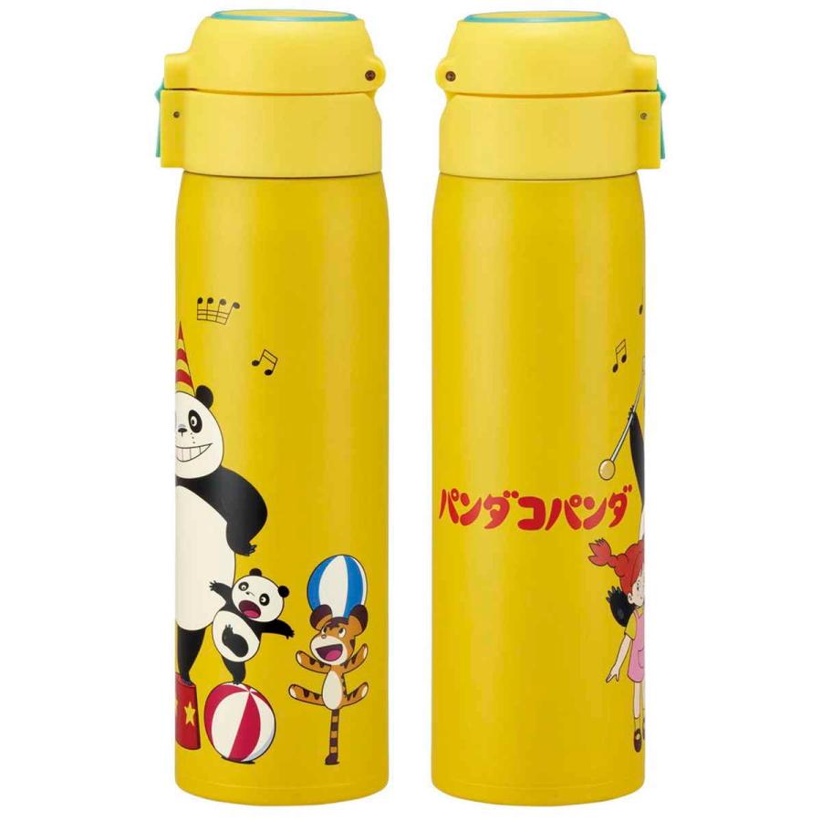 SKATER スケーター 水筒 480ml ステンレスワンタッチボトル パンダ