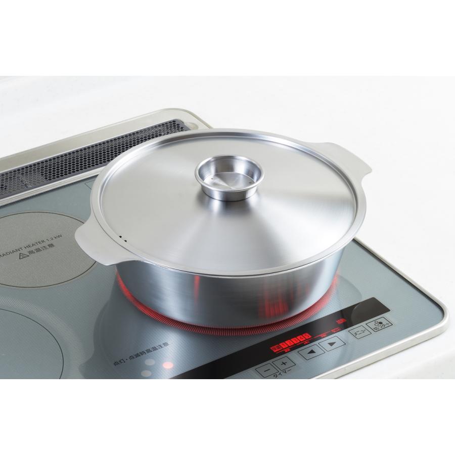 YOSHIKAWA ヨシカワ 贅(zei)ステンレス寄せしゃぶ鍋26cm SJ1678