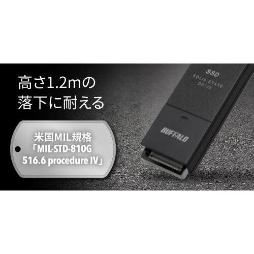 BUFFALO（バッファロー） 500GB USB 3.2(Gen1)対応ポータブルSSD