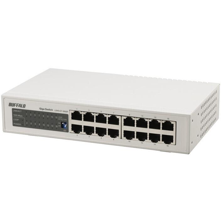 BUFFALO（バッファロー） Giga スイッチングHub 金属筺体/電源内蔵 16