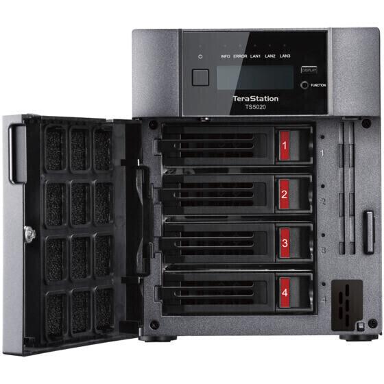 BUFFALO バッファロー キャンセル不可商品 ネットワーク対応ハードディスク NAS TeraStation 4ドライブ 48TB TS5420DN4804の画像