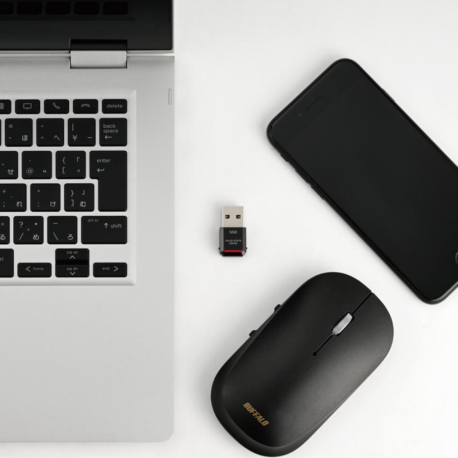 BUFFALO（バッファロー） 500GB 超コンパクトサイズ USB 3.2(Gen 2