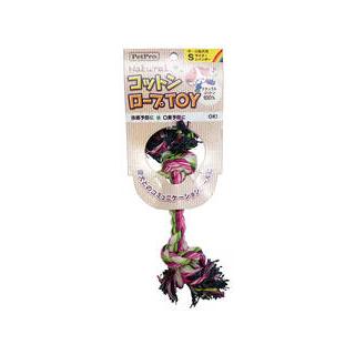 PetProJapan ペットプロジャパン  ペットプロ ナチュラルコットンロープTOY レインボー Sサイズ｜murauchi