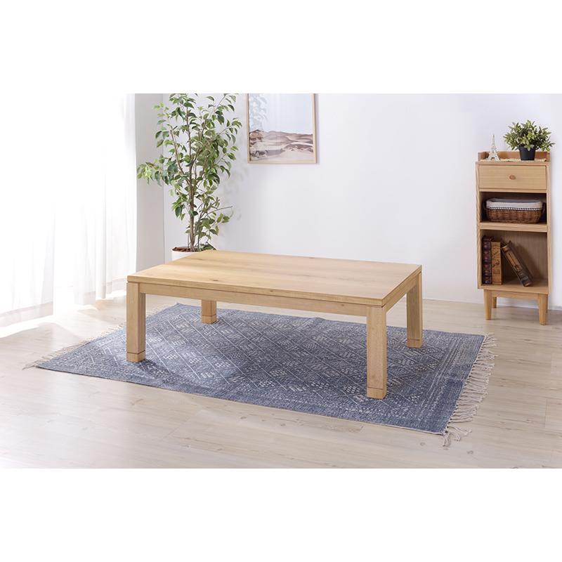 東谷 ROOM ESSENCE 日本製 天板120×75cm 天然木 継脚こたつ KTJ-120NA ナチュラルの画像