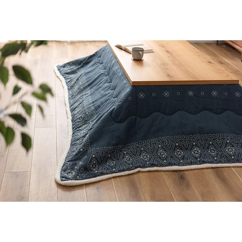 東谷 ROOM ESSENCE 日本製 天板120×75cm 天然木 継脚こたつ KTJ-120NA ナチュラルの画像