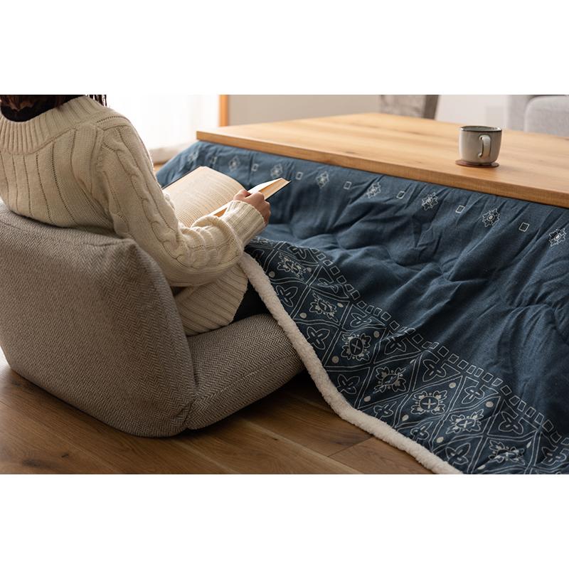 東谷 ROOM ESSENCE 日本製 天板120×75cm 天然木 継脚こたつ KTJ-120NA ナチュラルの画像