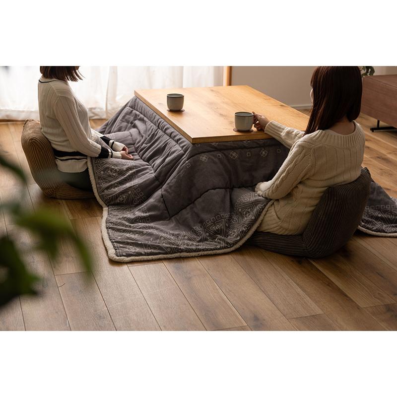 東谷 ROOM ESSENCE 日本製 天板120×75cm 天然木 継脚こたつ KTJ-120NA ナチュラルの画像