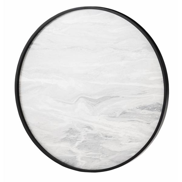 東谷 ROOM ESSENCE ラウンドトレーテーブルL 73×73cm 大理石調 CIR