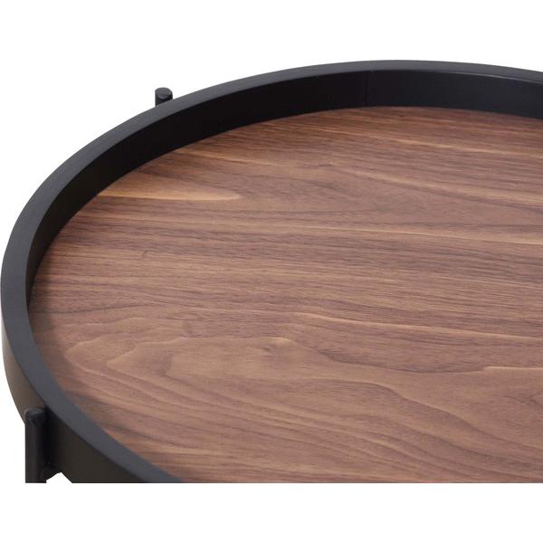 東谷 ROOM ESSENCE ラウンドトレーテーブルL 73×73cm 大理石調 CIR