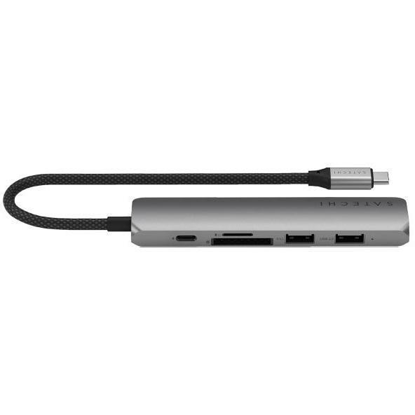 Satechi サテチ Satechi 6-in-1 USB-C Slim Multiport Adapter (Space Gray) PST-P6SM
