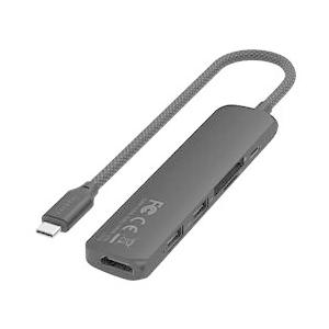 Satechi サテチ Satechi 6-in-1 USB-C Slim Multiport Adapter (Black) PST-P6SK