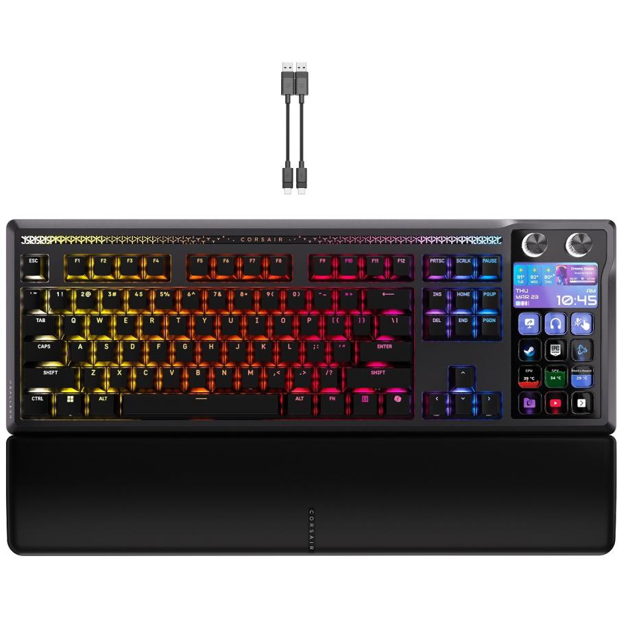 CORSAIR コルセア メカニカルキーボード GALLEON 100 SD Stream Deck 内蔵 リニア 103キー (91+12) ブラック CHR-912A31I-JPの画像