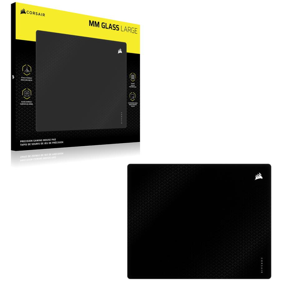 CORSAIR コルセア MM Glass 大型高精度ゲーミングマウスパッド ブラック CHR-9460000-WW_1