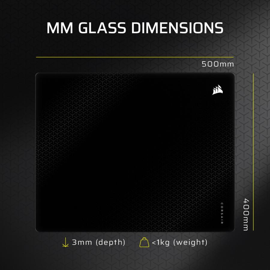 CORSAIR コルセア MM Glass 大型高精度ゲーミングマウスパッド ブラック CHR-9460000-WW_6