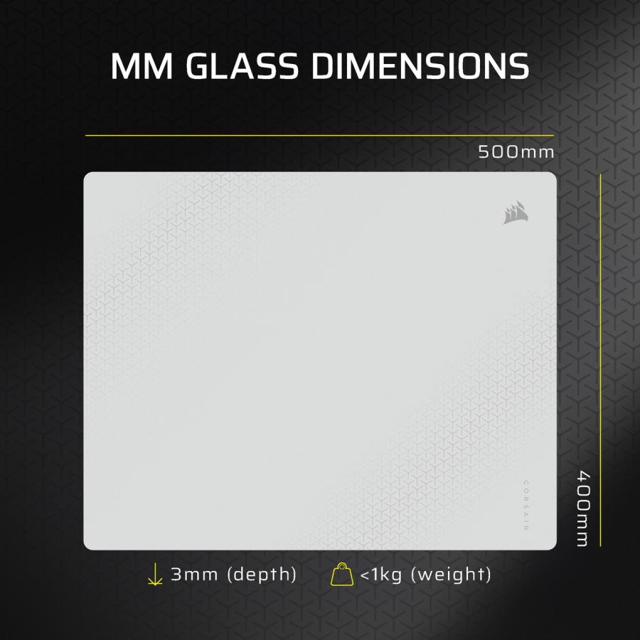 CORSAIR コルセア MM Glass 大型高精度ゲーミングマウスパッド グレイ CHR-9460001-WW_5