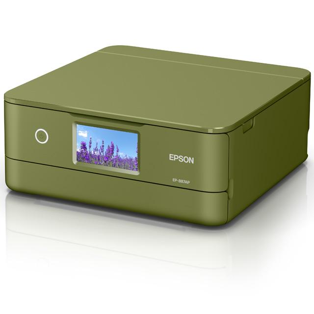 EPSON エプソン A4カラーインクジェット複合機 カラリオ EP-887AP 6色/Wi-Fi/4.3型タッチパネル ピスタチオグリーン_2